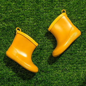 Bottes <span class=keywords><strong>de</strong></span> <span class=keywords><strong>pluie</strong></span> imperméables pour enfants, bottes <span class=keywords><strong>de</strong></span> <span class=keywords><strong>pluie</strong></span> en caoutchouc pour bébés et tout-petits, pour garçons et filles, avec poignée facile à enfiler - Product Image 1