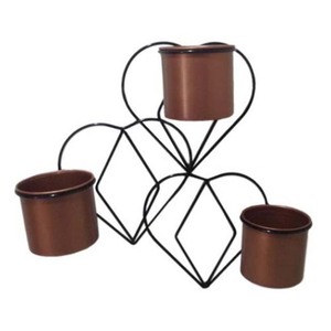 Decorative Gold Plated Flower <b>Pots</b> with Stand for Home Garden Hotel Restaurant Living Room Decoration - Product Image 2
