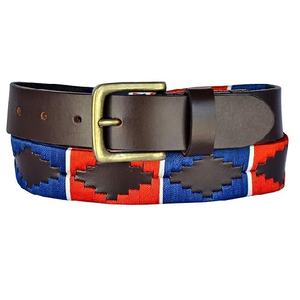 Ceinture Polo Unisexe Faite à la Main avec Perles, Ceinture de 1,5 pouce en Cuir de Vachette Pleine Fleur Premium d'Argentine, Style Western de Luxe - Product Image 1