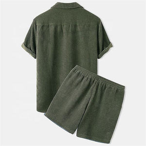 Conjunto de Camiseta y Pantalones Cortos de Algodón para Hombre, Conjunto Personalizado de Camiseta y Pantalones Cortos para Hombre, Camisetas de 2 Piezas - Product Image 4