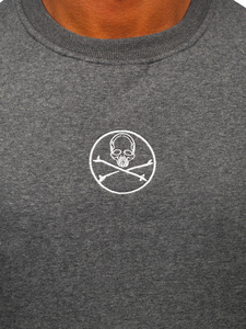 เสื้อสเวตเชิ้ตผู้ชายขายดี ทรงปกติ คอกลม ปักลาย ผ้าฟลีซ 100% คอตตอน แขนยาว แห้งเร็ว ระบายอากาศดี เป็นมิตรต่อสิ่งแวดล้อม - Product Image 3