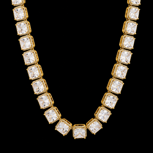 Cadena de Tenis Redonda y con Moissanita Princesa de Último Diseño para Hombre y Mujer, Cadena Elegante y Personalizada con Diamantes Completos - Product Image 2
