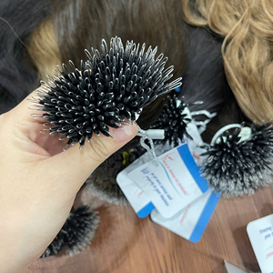 NEW ITEMS Nano Ring Remy Human Hair Extensions Nano ring Hair Extension Raw Hair From Vietnam for Sale natural - Product Image 2