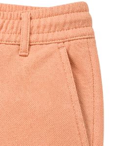 Men Light Peach Slim Fit Casual Jogger Pants Elastic Waist <b>Drawstring</b> <b>Trousers</b> Soft Fabric Comfortable Daily Wear Stylish Look - Product Image 4