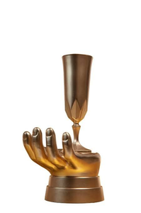 Copa de Trofeo de Campeonato Ornamental con Acabado Dorado Premium, Asas Decorativas, Diseño en Relieve y Base Elegante para Deportes - Product Image 6