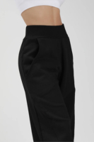 Pantalon de survêtement large en coton French Terry pour femme, coupe ample, avec logo personnalisé, style streetwear, idéal pour la course et la gym