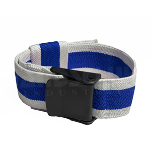 HANDSCHUHE INDUSTRIES Adjustable Blood Flow Restriction Band Blue White Striped Polyester <b>Exercise</b> Strap Durable Arm <b>Leg</b> - Product Image 2