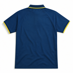 Camiseta Polo Deportiva Personalizada para Hombre, 100% Poliéster, Manga Corta Raglán, Corte Atlético, Secado Rápido, Transpirable, para Entrenamiento Deportivo, OEM - Product Image 2