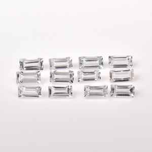 Topacio Blanco Natural de 3x6 mm, Corte Baguette, Facetado, Calibrado, Gema Suelta, Calidad AAA++, Certificado por Terceros, para Joyería - Product Image 2
