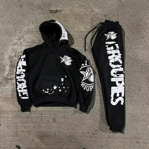 Ensemble de survêtement élégant pour homme, idéal pour la gym, la course à pied, coupe ajustée, respirant, jogging, coton, deux pièces - Product Image 6