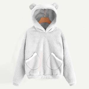 Sudaderas con Capucha para Mujer, 100% Algodón, Ecológicas, Transpirables, Personalizables, Cálidas para Otoño e Invierno, de Manga Larga, Forro Polar - Product Image 6