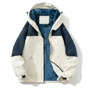 Chaqueta Bomber Deportiva de Lona para Hombre, Impermeable, Cortavientos, con Capucha, Ecológica, para Senderismo, Montañismo y Uso Diario - Product Image 2