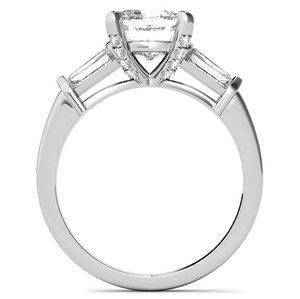 Cushion Cut <b>Solitaire</b> Moissanite <b>Ring</b> 925 Sterling <b>Silver</b> White Gold Plated Certified Luxury Classic Engagement Wedding Promise - Product Image 2