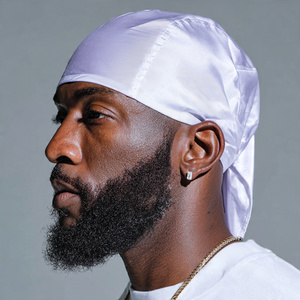 Force Wave <b>Silky</b> Durag Men Wave Cap Satin Sublimation Dorags High Quality Streetwear Printed Durags <b>Tops</b> - Product Image 5