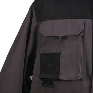<b>Men's</b> Workwear Style <b>Winter</b> <b>Jacket</b> Stand Collar Zipper Closure Multiple Pockets Windproof Polyester Material - Product Image 6