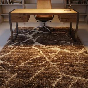 Premium Hand Knotted Wool Shaggy Area Rug Classic Floral Pattern Soft Flat Pile Carpet for Living Room Bedroom Home Decor - Product Image 2