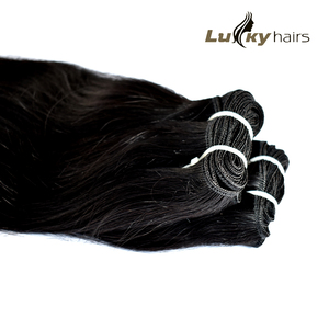 Fabrica cabello humano virgen indio crudo recto Natural agua profunda ondas sueltas tejido cutícula alineada extensiones de trama Doble - Product Image 4