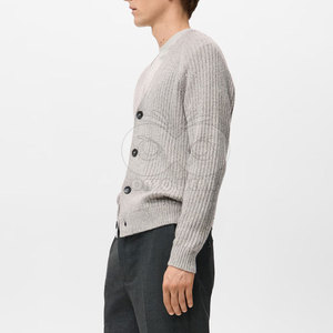 Men's Knitted <b>Cardigan</b> <b>Sweater</b> Classic Button Up Long Sleeve Casual Warm Soft Pullover Style Knitwear For Daily Wear - Product Image 5