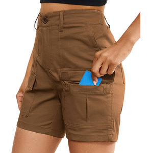 Bermuda Cargo <b>Shorts</b> with Relaxed Fit <b>Utility</b> Pocket <b>Shorts</b> for Ladies Casual Streetwear OEM Private Label Apparel Manufacturer - Product Image 1
