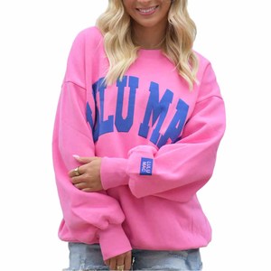 เสื้อสเวตเชิ้ตคอกลมโอเวอร์ไซส์ Lulu Mac สีฟ้าชมพู พิมพ์ลายตัวอักษร ยูนิเซ็กซ์ ผ้าฝ้าย 100% แบบสวม มีกระเป๋า สไตล์ฤดูร้อน 2 ชิ้น - Product Image 6
