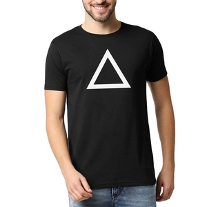 Camiseta de Manga Corta para Hombre, Cuello Redondo, Corte Regular, con Logotipo Impreso Personalizado, 100% Algodón, 180 Gramos, Tejido Transpirable de Secado Rápido, Color Sólido - Product Image 1