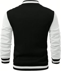 Fashion Forward Letterman <b>Jacket</b> for <b>Men</b> Premium Varsity Style Wool Blend Fabric Leather Sleeve Construction - Product Image 6