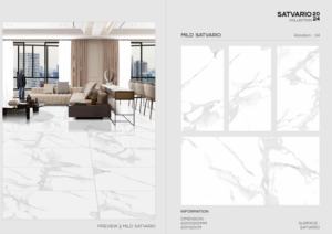 Carreaux de porcelaine Satvario style italien 600x1200mm, grand format, pour salon, cuisine, salle de bain et murs - Product Image 4