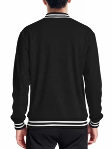 Casual <b>Men</b> Streetwear Cool Varisty <b>Men's</b> <b>Jackets</b> <b>Leather</b> Versity University Bomber College <b>Men's</b> Collar and Cuffs Autumn Wear - Product Image 2