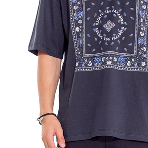 T-shirt de sport personnalisé 2026 en coton 100 %, col rond, haute qualité, épais, uni, sérigraphié pour hommes - Product Image 6