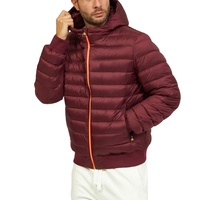 Chaqueta Acolchada para Hombre, Talla Grande, con Cierre, Tejida, Impermeable, con Capucha, Ecológica, Informal, para Invierno, Precio al por Mayor, Personalizable