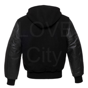 Chaqueta Varsity Unisex con Capucha y Logotipo Personalizado de Diseñador, Resistente al Viento y Ecológica, Muy Solicitada al por Mayor - Product Image 1