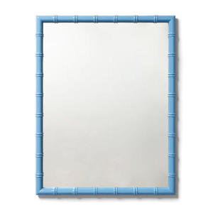 Espejo Colgante Moderno de Bambú Azul, Superficie Lacada Brillante, para Sala de Estar, Venta Directa de Fábrica - Product Image 1