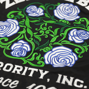 Veste coupe-vent noire Zeta Phi Beta légère à fermeture éclair avec lettres grecques, résistante à l'eau, manteau d'extérieur pour sororité - Product Image 5