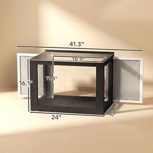 Recinto per Gatti da Esterno XL in Metallo da 25-41 Pollici, Gabbia per Animali Domestici per Prendere il Sole, Riposare e per l'Allevamento - Product Image 3