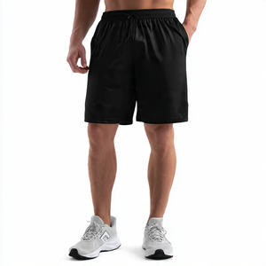 Pantalones Cortos Deportivos de Poliéster y Nailon 100% para Hombre, Cintura Alta con Cordón Ajustable, Secado Rápido, para Verano, Uso Casual - Product Image 4