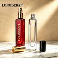 Botella de Perfume Cuadrada Vacía al por Mayor, Mini Botella de Perfume de Vidrio de 3ml 5ml 8ml 10ml 15ml 20ml con Caja de Embalaje