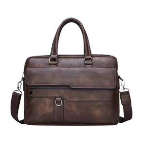 Maletín de Cuero Premium para Hombre, Elegante, con Correa para el Hombro, para Oficina, Negocios, Mensajero, Resistente - Product Image 1