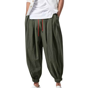 Mens Loose Fit Harem <b>Trousers</b> Soft Fabric Comfortable Fit Perfect For Travel Casual Wear And Everyday Use - Product Image 1