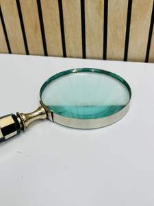 Lupa de 4'' Estilo Vintage con Mango de Resina a Cuadros |   Lente de Lectura e Inspección Portátil - Product Image 2