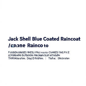 Impermeable Jack Shell Azul con Revestimiento, Talla Única, Ligero, Protección contra la Lluvia para Exteriores, Grueso, Reutilizable, con Decoración de Logotipo - Product Image 1