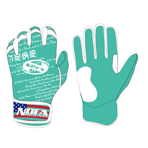 Guantes de Bateo de Béisbol de Marca Personalizada, con Alto Agarre, Acolchados de Cuero, Cierre de Hebilla Ambidiestro, Negro/Blanco - Product Image 4