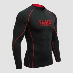 Camisetas de compresión de buena calidad al por mayor, camisetas de compresión para hombre de talla grande con impresión por sublimación de alta calidad - Product Image 4
