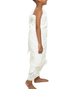 Nouvel ensemble Ihram pour enfants en pur coton 100% pour le Hajj et l'Omra, pour les prières, ensemble deux pièces pour hommes musulmans, tissu en serviette respirant, logo personnalisé - Product Image 5