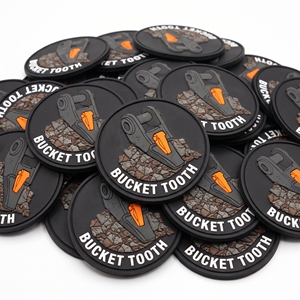 Emblemas redondos de silicona personalizados con diseño de cortador de núcleo, parche de PVC y insignias de perforación submarina para fabricantes de ropa de trabajo de geología submarina - Product Image 5