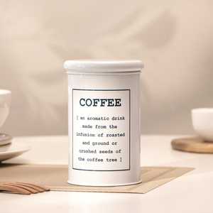 Contemporary Metal Storage Canister with Lid for <b>Kitchen</b> <b>Pantry</b> Storage and Elegant Countertop Display - Product Image 1