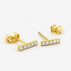 Petits clous d'oreilles en diamant, or blanc, jaune ou rose 14 carats, 0,10 carat, clarté VS, diamant naturel, bijoux minimalistes pour un usage quotidien - Product Image 4