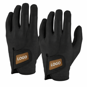 Gants de golf roses en cuir véritable à doigts entiers, unisexes, avec fermeture à enfiler, gants de sport - Product Image 5