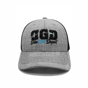 Gorra Trucker Premium Gris Jaspeado con Logotipo Bordado para Hombre, Estructurada, Transpirable, de Malla, para Uso Diario Informal - Product Image 2