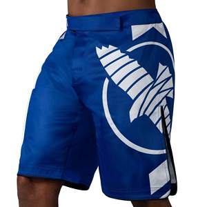 Pantalones cortos de lucha para hombre, para entrenamiento de artes marciales, cintura elástica con cordón, ligeros, de secado rápido, para gimnasio, entrenamiento, artes marciales, mma - Product Image 1