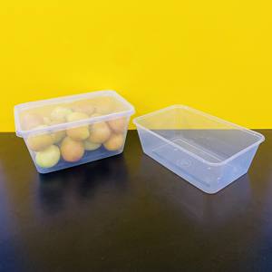 Contenant alimentaire en plastique transparent rectangulaire jetable de 550/650 ml avec couvercle, sans BPA, fabriqué au Vietnam, le plus vendu en 2026 - Product Image 4